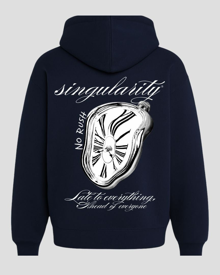 Clock Hoodie Navy