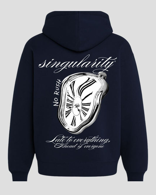 Clock Hoodie Navy