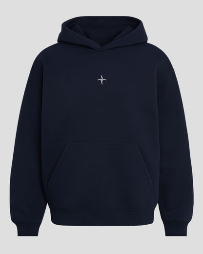 Clock Hoodie Navy